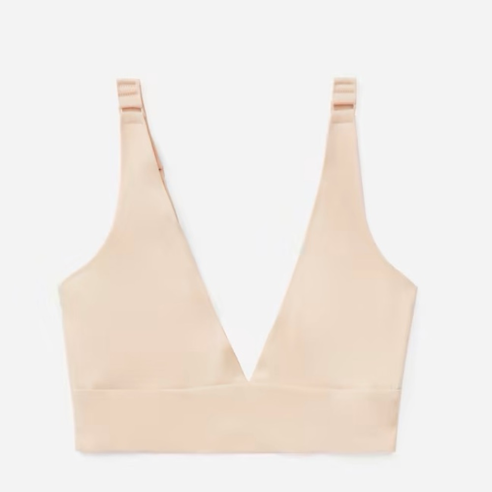 Everlane invisible bra / bralette - large light tan